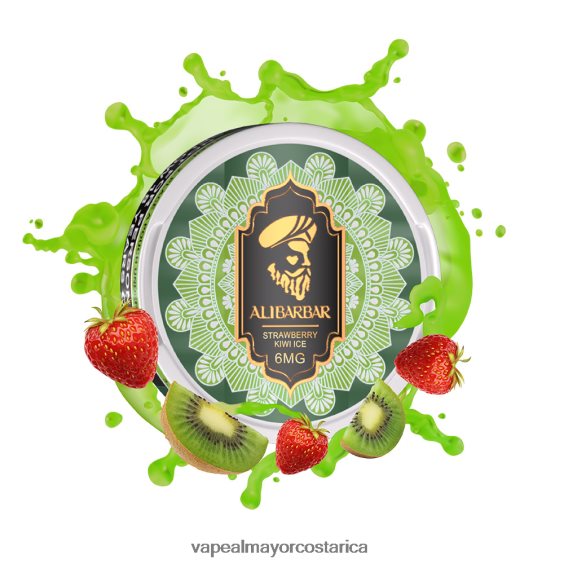 BF04J054 Vaporizador Desechable Al Por Mayor - hielo de fresa y kiwi ALIBARBAR bolsa de nicotina