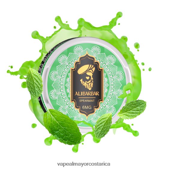 BF04J056 Cigarrillo Electronico En Costa Rica - menta verde ALIBARBAR bolsa de nicotina