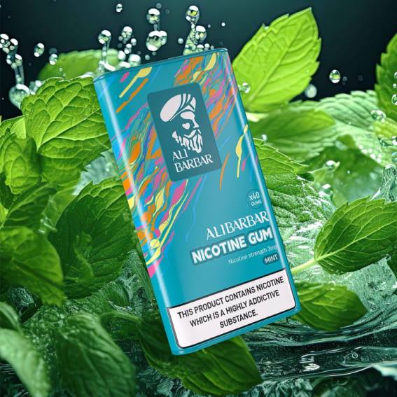 Vaporizador Al Por Mayor 2TXT83 Alibarbar chicle de nicotina menta