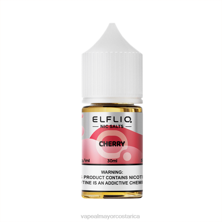 ELFBAR ELFLIQ nic sal 30 ml cereza 4D40J13 Cigarrillo Electronico En Costa Rica