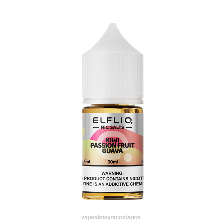 ELFBAR ELFLIQ nic sal 30 ml kiwi pasión fruta guayaba 4D40J20 Cigarrillo Electronico En Costa Rica