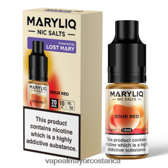 BF04J0456 Cigarrillo Electronico En Costa Rica - rojo agrio LOST MARY MARYLIQ sales nic - 10ml - 20mg