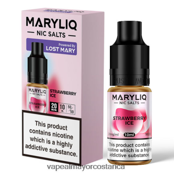 BF04J0457 Cigarrillo Electrónico Al Por Mayor - hielo de fresa LOST MARY MARYLIQ sales nic - 10ml - 20mg