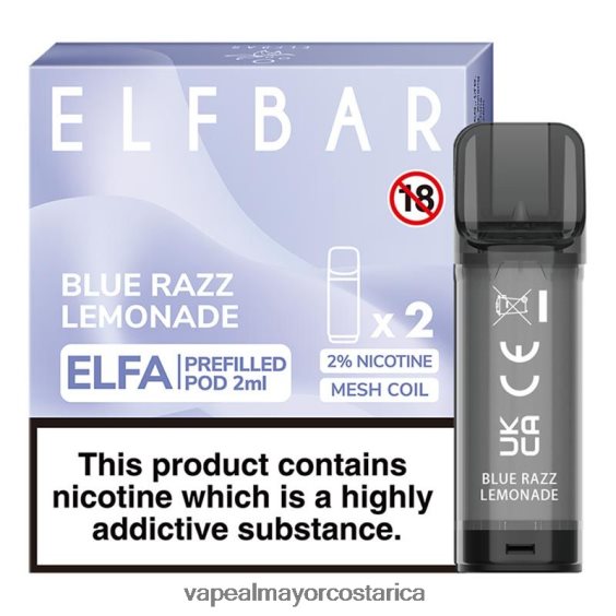 BF04J0327 Cigarrillo Electrónico Al Por Mayor - limonada azul razz ELFBAR Elfa cápsula precargada - 2 ml - 20 mg (paquete de 2)