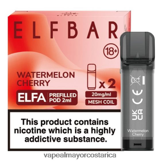 BF04J0329 Venta Al Por Mayor De Cigarrillo Electronico - cereza sandia ELFBAR Elfa cápsula precargada - 2 ml - 20 mg (paquete de 2)
