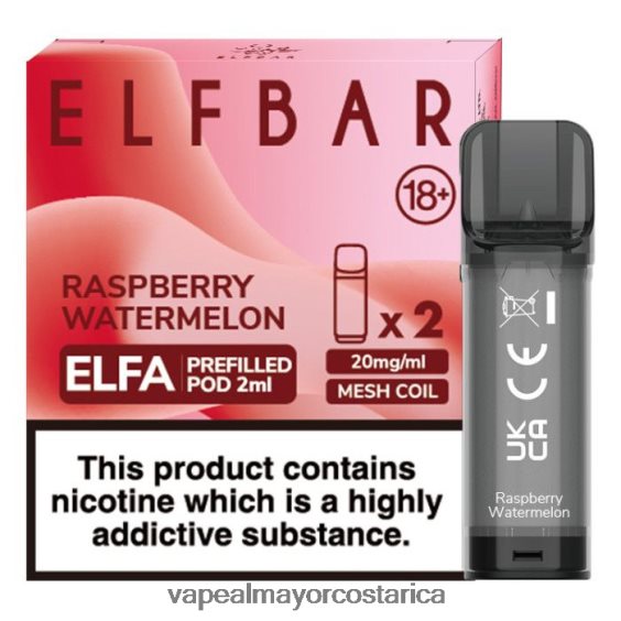 BF04J0330 Cigarrillo Electronico Por Mayoreo - sandia frambuesa ELFBAR Elfa cápsula precargada - 2 ml - 20 mg (paquete de 2)