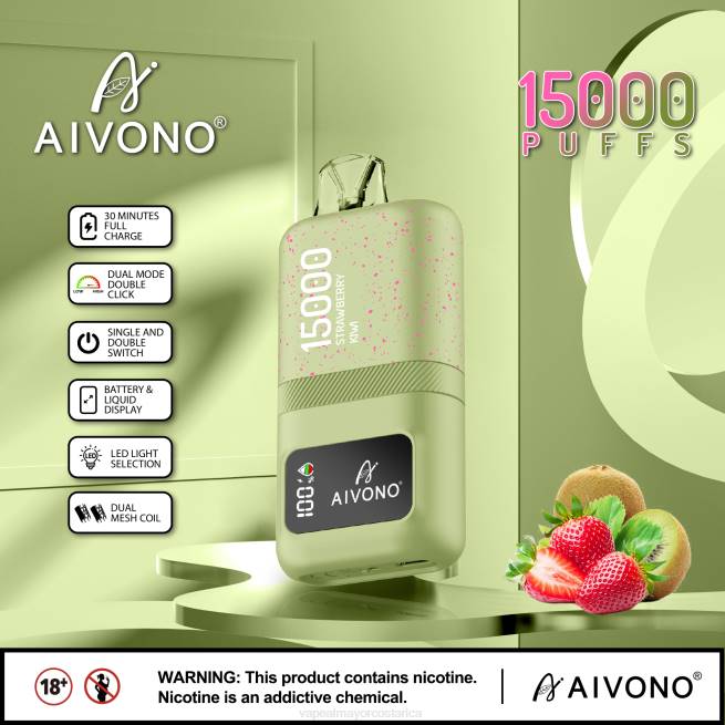 Vaporizador Al Por Mayor 4J4463 Aivono AIM magic 15000 kiwi fresa