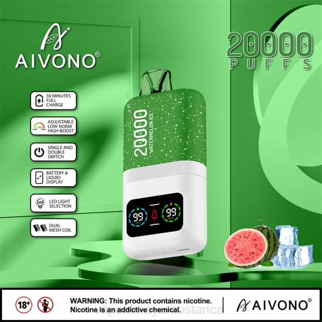 Venta De Vaporizadores Al Por Mayor 4J4475 Aivono AIM magic 20000 hielo de sandia