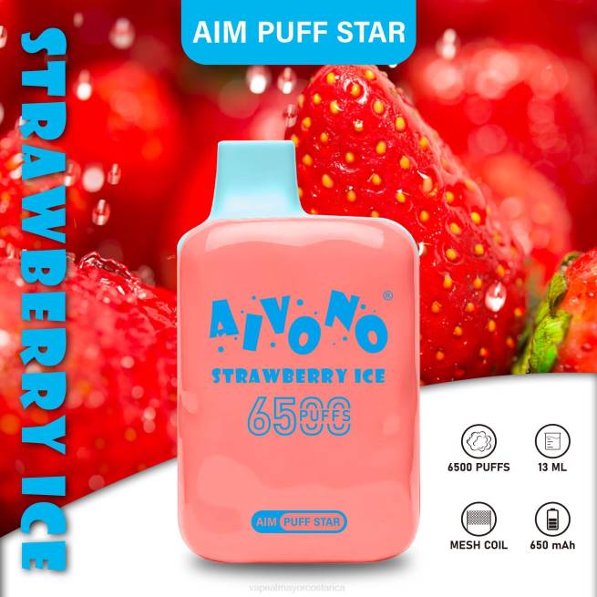 hielo de fresa