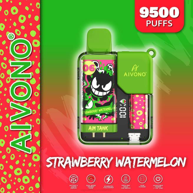 Cigarrillo Electronico En Costa Rica 4J4446 Aivono AIM TANK 9500 sandia fresa
