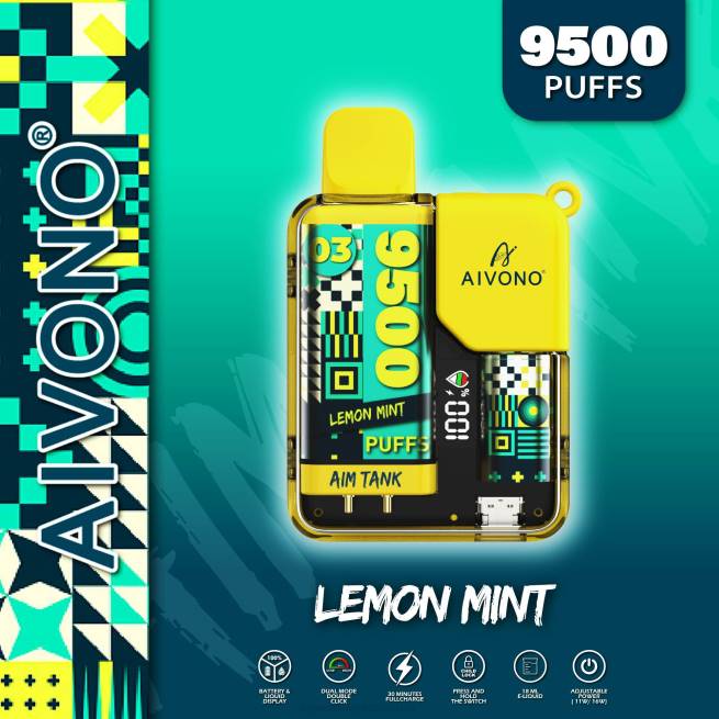 Venta De Vaporizadores Al Por Mayor 4J4435 Aivono AIM TANK 9500 menta limon