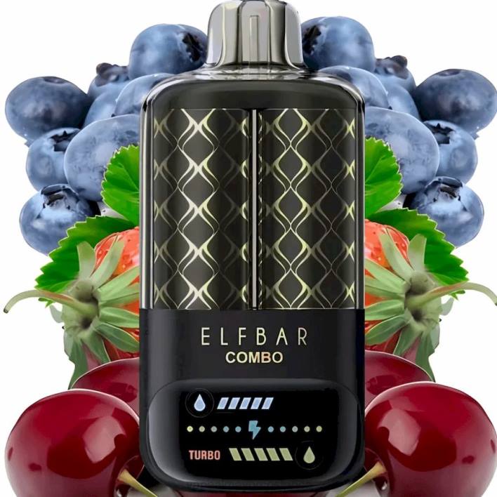 Elf Bar Combo 25000 arándanos, frambuesa ácida y cereza 2BL42 Vaporizador Costa Rica