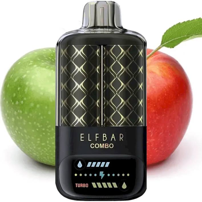 Elf Bar Combo 25000 shisha manzana verde y doble manzana 2BL43 Vaporizador Al Por Mayor