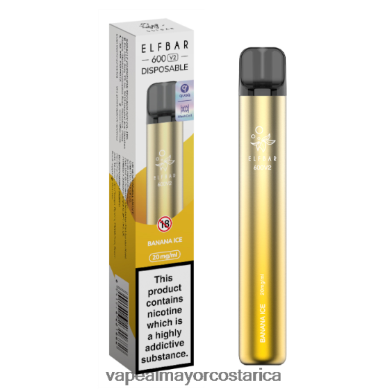 BF04J0272 Vaporizador Costa Rica - hielo de plátano ELFBAR 600V2 20 mg