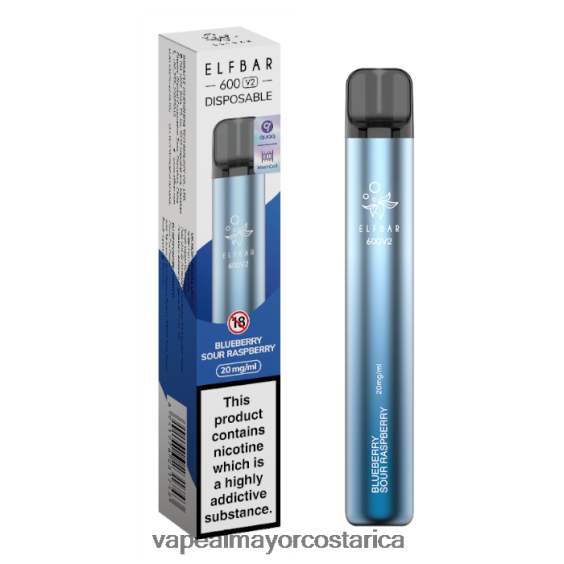 BF04J0278 Cigarrillo Electronico Comprar Por Mayor - arándano frambuesa agria ELFBAR 600V2 20 mg