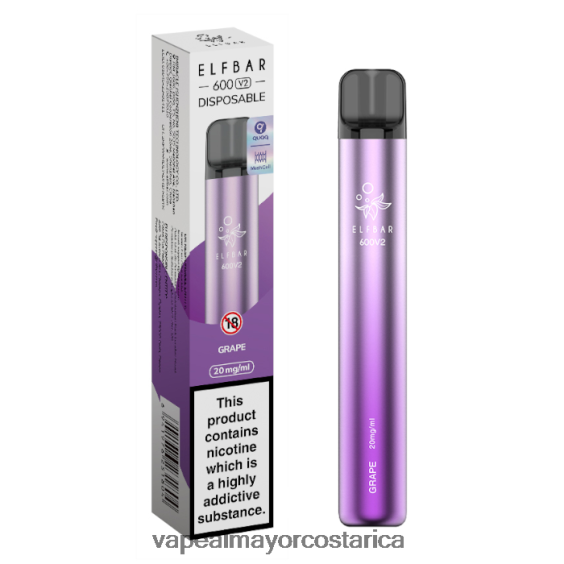 BF04J0284 Vaporizador Desechable Al Por Mayor - uva ELFBAR 600V2 20 mg