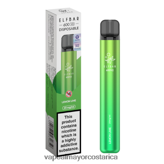 BF04J0287 Cigarrillo Electrónico Al Por Mayor - Lima Limon ELFBAR 600V2 20 mg