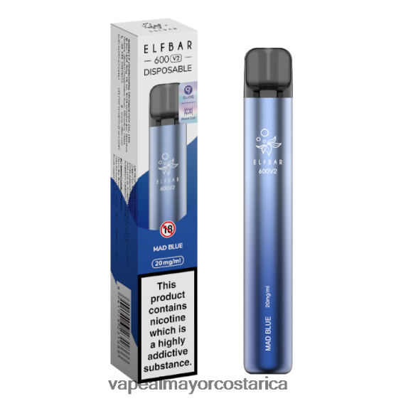 BF04J0288 Cigarrillo Electronico Comprar Por Mayor - azul loco ELFBAR 600V2 20 mg