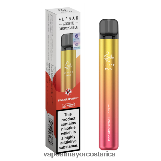 BF04J0291 Vape Al Mayor Costa Rica - Toronja rosa ELFBAR 600V2 20 mg