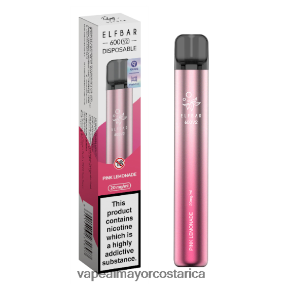 BF04J0292 Vaporizador Costa Rica - limonada rosa ELFBAR 600V2 20 mg