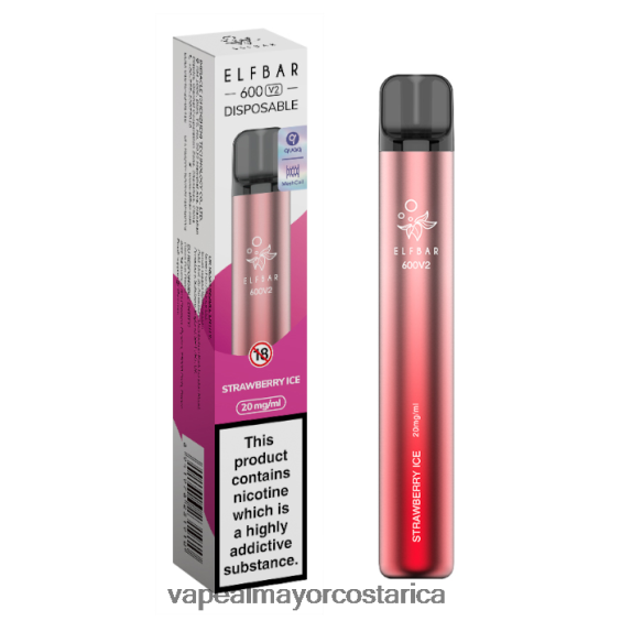 BF04J0294 Vaporizador Desechable Al Por Mayor - hielo de fresa ELFBAR 600V2 20 mg