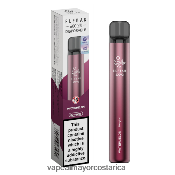 BF04J0297 Cigarrillo Electrónico Al Por Mayor - sandía ELFBAR 600V2 20 mg