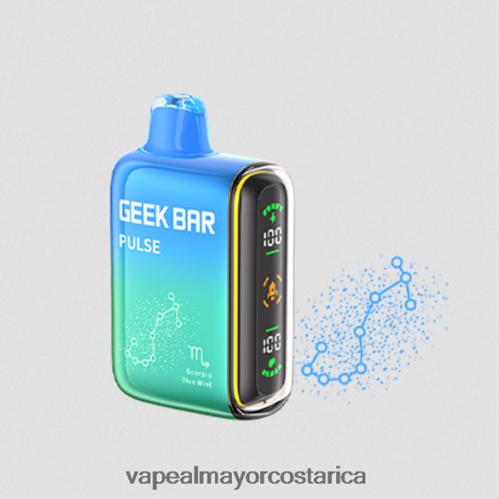 BF04J073 Vaporizador Al Por Mayor - menta azul GEEK BAR Pulse edición zodiac 7500 inhalaciones/15000 inhalaciones