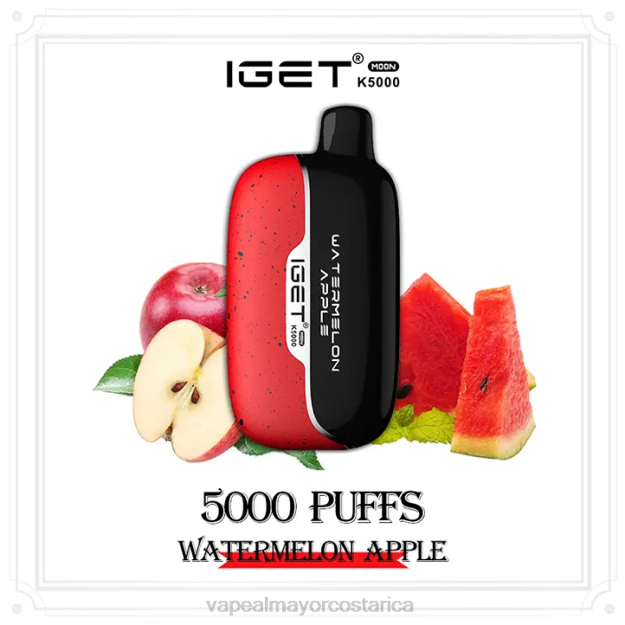 Cigarrillo Electronico En Costa Rica 62DX6 IGET Moon k5000 manzana sandia