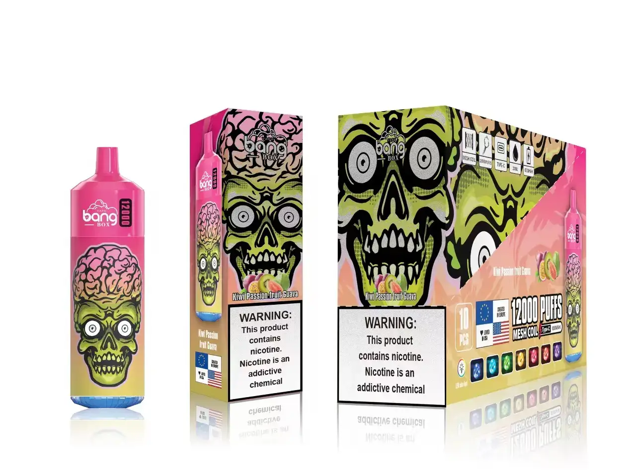 BF04J0115 Venta De Vaporizadores Al Por Mayor - kiwi maracuyá guayaba Bang Box 12000 bocanadas