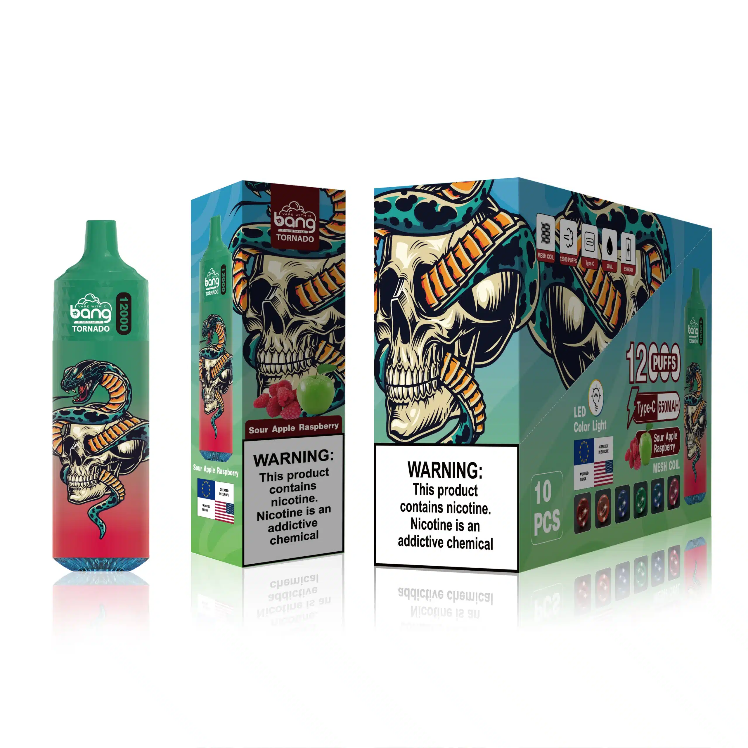 BF04J0118 Cigarrillo Electronico Comprar Por Mayor - frambuesa manzana agria Bang Box 12000 bocanadas