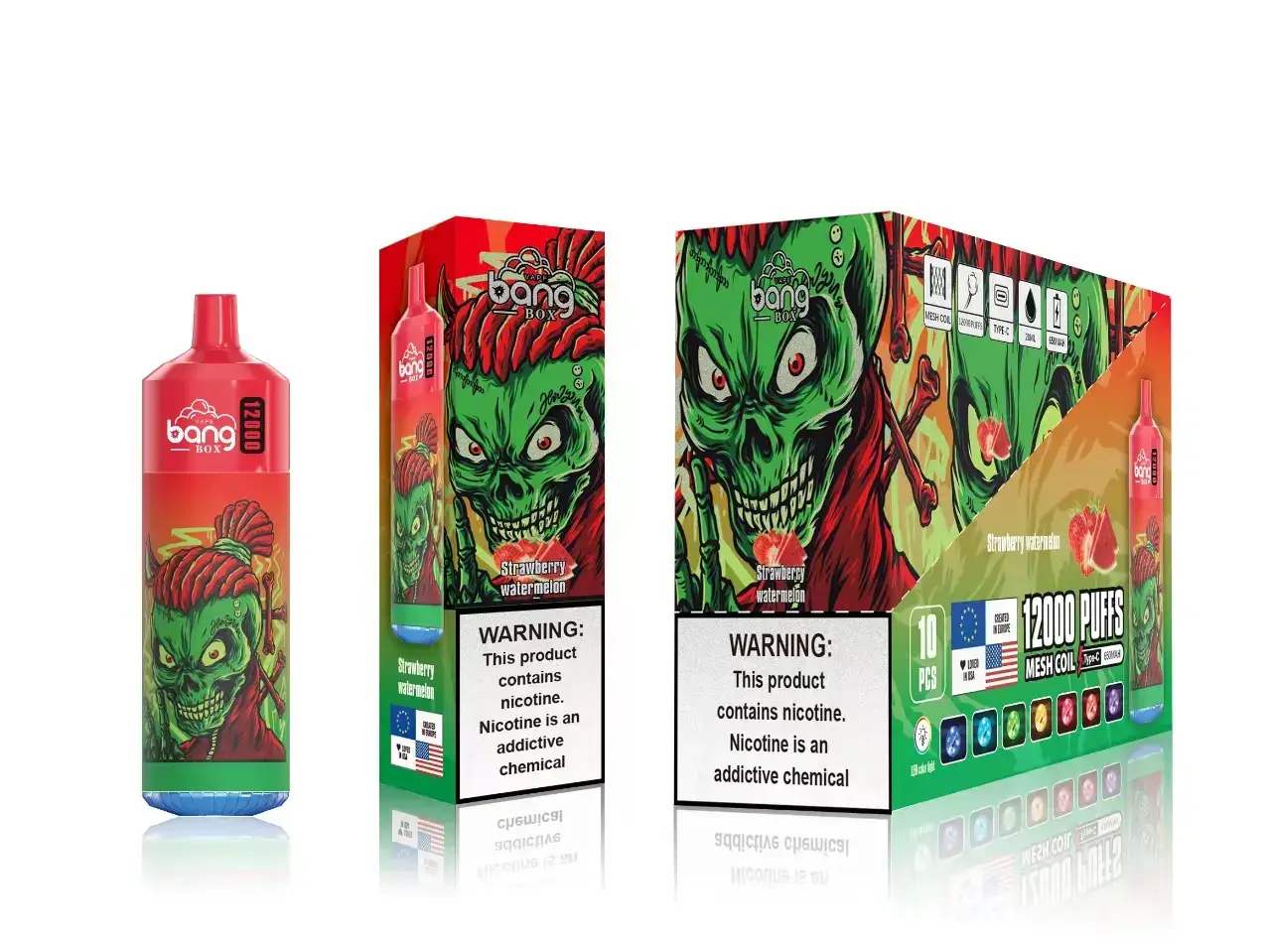 BF04J0121 Vape Al Mayor Costa Rica - sandia fresa Bang Box 12000 bocanadas