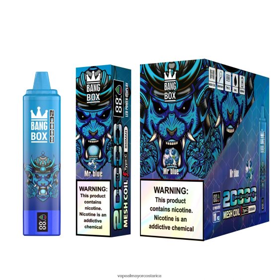BF04J0129 Venta Al Por Mayor De Cigarrillo Electronico - señor azul Bang Box 20000
