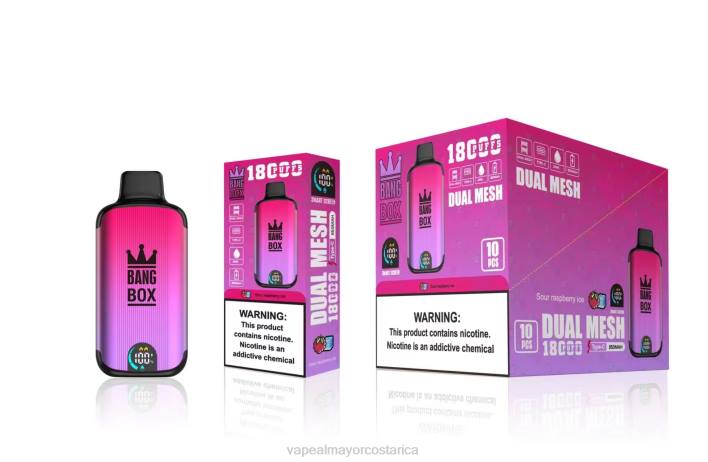 Bang Box 18000 bocanadas hielo de frambuesa agria HP8098 Cigarrillo Electronico Por Mayoreo