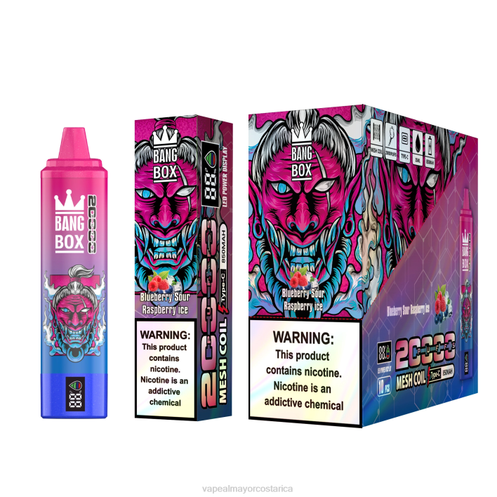 Bang Box 20000 arándano frambuesa agria hielo HP8055 Cigarrillo Electronico Por Mayoreo