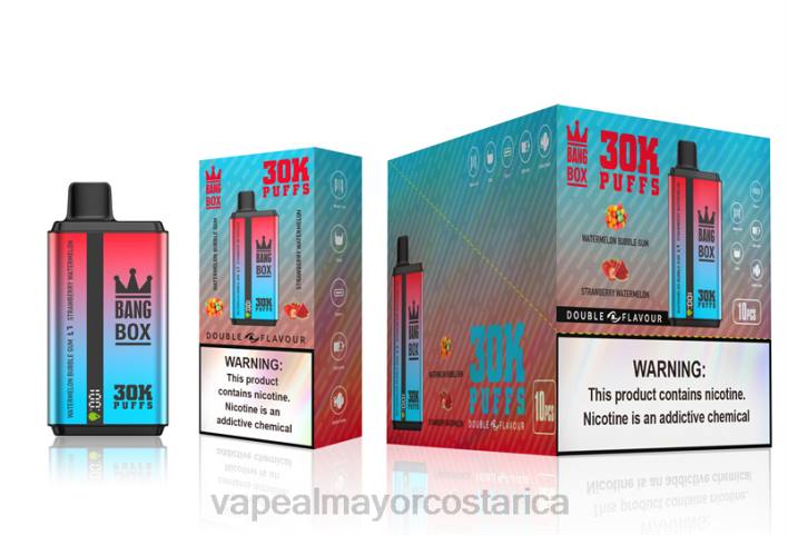 Bang Box 30000 inhalaciones de dos sabores. chicle de sandía y sandía de fresa HP8068 Cigarrillo Electronico Por Mayoreo