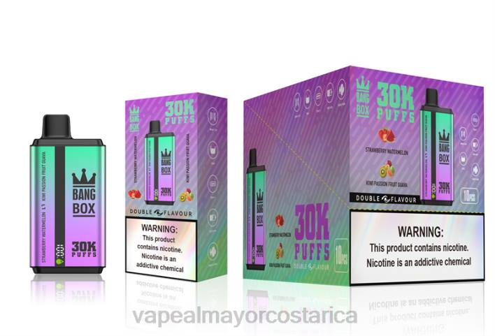 Bang Box 30000 inhalaciones de dos sabores. fresa sandía y kiwi maracuyá guayaba HP8070 Vaporizador Costa Rica