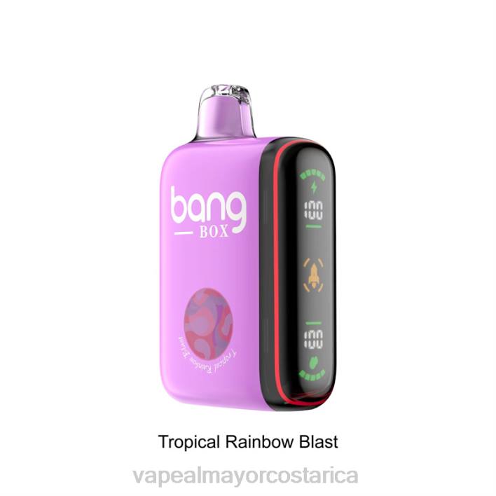 Bang Box Pantalla de potencia inteligente de 9000-18000 inhalaciones explosión del arco iris tropical HP8036 Cigarrillo Electronico En Costa Rica