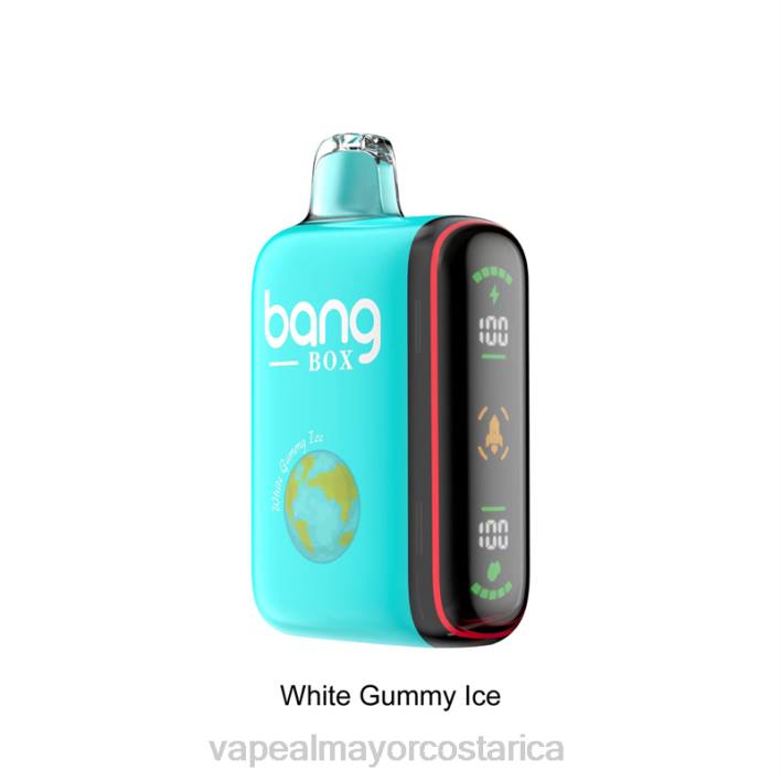 Bang Box Pantalla de potencia inteligente de 9000-18000 inhalaciones hielo gomoso blanco HP8030 Cigarrillo Electronico Por Mayoreo