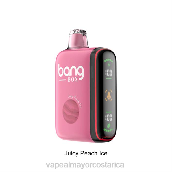 Bang Box Pantalla de potencia inteligente de 9000-18000 inhalaciones jugoso hielo de durazno HP8029 Venta Al Por Mayor De Cigarrillo Electronico