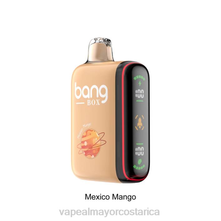 Bang Box Pantalla de potencia inteligente de 9000-18000 inhalaciones mango mexicano HP8031 Vape Al Mayor Costa Rica