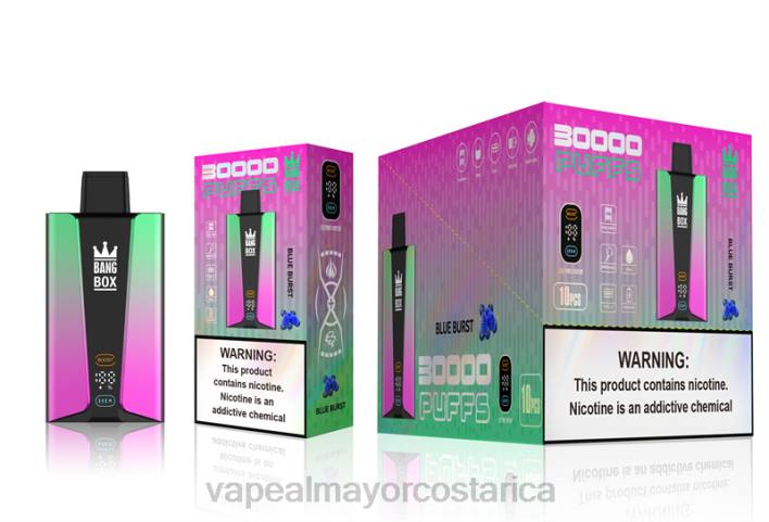 Bang Box Pantalla inteligente de 30000 inhalaciones estallido azul HP8082 Vaporizador Desechable Al Por Mayor