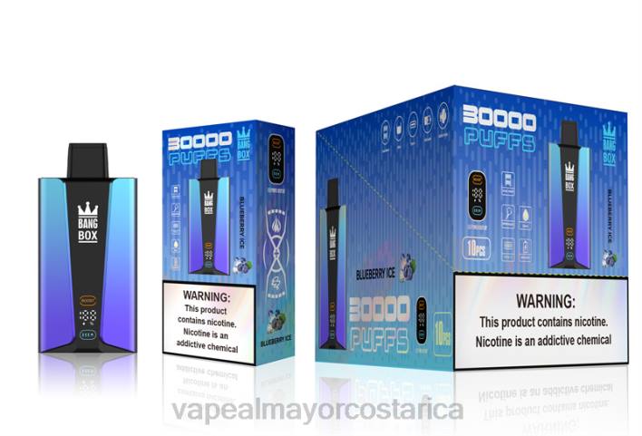 Bang Box Pantalla inteligente de 30000 inhalaciones hielo de arándanos HP8079 Vape Al Mayor Costa Rica