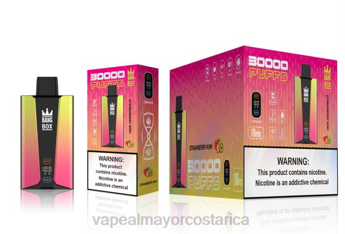 Bang Box Pantalla inteligente de 30000 inhalaciones kiwi fresa HP8074 Cigarrillo Electronico En Costa Rica