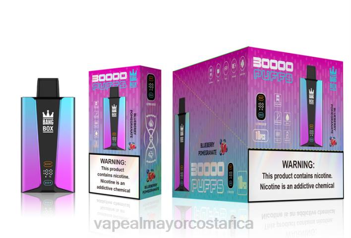 Bang Box Pantalla inteligente de 30000 inhalaciones pomgerante de arándanos HP8080 Vaporizador Costa Rica