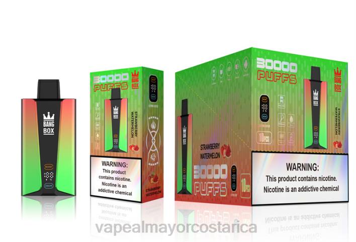 Bang Box Pantalla inteligente de 30000 inhalaciones sandia fresa HP8075 Cigarrillo Electrónico Al Por Mayor