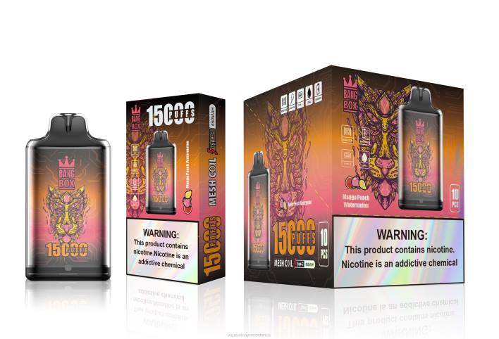 Bang Box s1-15000 bocanadas sandia mango durazno HP80107 Venta Al Por Mayor De Cigarrillo Electronico