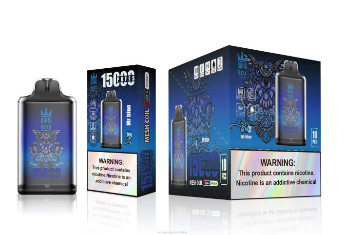 Bang Box s1-15000 bocanadas señor azul HP80109 Vape Al Mayor Costa Rica
