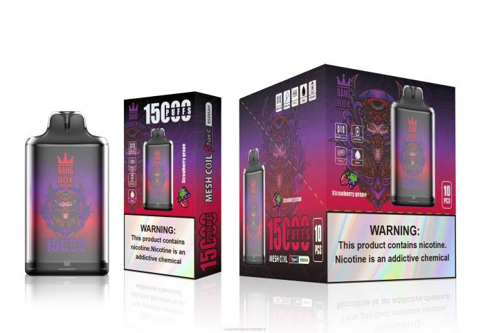Bang Box s1-15000 bocanadas uva fresa HP80111 Vaporizador Al Por Mayor