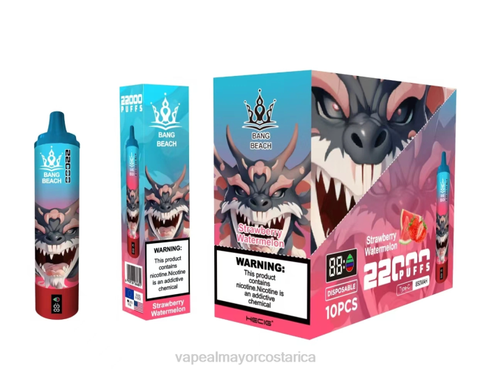Bang Beach Pantalla inteligente de 22000 inhalaciones sandia fresa HP8023 Vaporizador Al Por Mayor