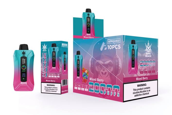 Bang Beach vape elegante de la pantalla de 20000 soplos bayas mixtas HP805 Venta De Vaporizadores Al Por Mayor